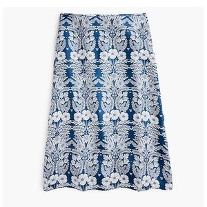 Crew X Abigail Borg silk slip skirt